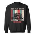 Mein Papa Ist Der Beste Lkw Driver Der Welt Papa Retro Sweatshirt