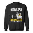 Men's Forklift Driver Lagerist Forklift Lager Worker Black S Sweatshirt