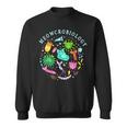 Meowcrobiology Cat Meow Microbiology Science Bacteriology Sweatshirt