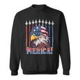 Merica Eagle 4Th Of July Patriotic Freedom Eagle Mullet Sweatshirt