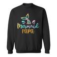 Mermaid Papa Merman Family Matching Birthday Sweatshirt