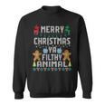 Merry Christmas Animal Filthy Ya Ugly Sweater Pjs Matching Sweatshirt