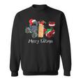 Merry Liftmas Christmas Gym Workout Kettlebell Weightlifting Sweatshirt