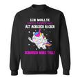 Was Mit Menschen Machen Unicorn Saying Sweatshirt