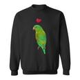 Mit Papagei Und Herz Colourful Parrot Motif Sweatshirt