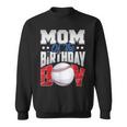 Mom Baseball Birthday Boy Family Baller B-Day Party Sweatshirt