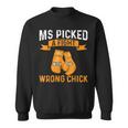 Ms Warrior Ms Picked A Fight Multiple Sclerosis Awareness Sweatshirt