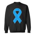 National Foster Care Month Retro Vintage Blue Ribbon Sweatshirt