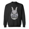 Netherland Dwarf Rabbit Face Sweatshirt