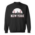New York City Skyline Downtown Cityscape Baseball Sports Fan Sweatshirt