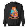 Niedlicher Papa Bär Sohn Und Tochteratertag Sweatshirt