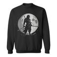 Ninja Moon Fases Samurai Japón Anime Manga Retrointage Camisa de entrenamiento