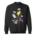 Nonbinary Space Kittens Cats They Them Enby Ally Lgbt Pride Sweatshirt