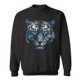 Obra De Arte De Tigre Ojos Azules Arte Animal Tigre Camisa de entrenamiento