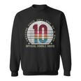 Official Double Digits 10Th Birthday 10 Year Old Sweatshirt