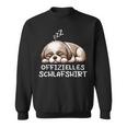 Offizielles Schlaf Shih Tzu Hundehalter Hundebesitzer Sweatshirt