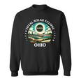 Ohio Eclipse 40824 Retro America Total Solar Eclipse 2024 Sweatshirt