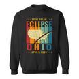 Ohio Vintage Path Of Totality Solar Eclipse April 8 2024 Sweatshirt