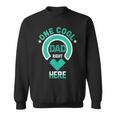 One Cool Dad Right Here Dad Father's Day Dad Humor Sweatshirt