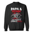 Papa & Sohn Das Perfekte Chaos Team Father's Day Bester Papa Sweatshirt