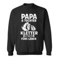 Papa & Tochter Kletterpartner Climbing Sweatshirt