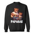 Papa Bärater Tochter Sohn Papa Gitarre Spielenatertag Sweatshirt