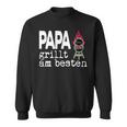 Papa Grillt Am Beste Griller Am Ort Sweatshirt