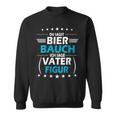 Papa Spruch Bier Lustig Geschenkatertag Bierbauchater Mit-Ausschnitt Sweatshirt