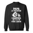 Papa Und Tochter Camper Camping Sweatshirt