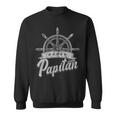 Papitän Papa Seemann Steuerruder Nautisch Kapuzenjacke Sweatshirt