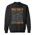 What Part Of Don't You Understand Math Geek Student Sweatshirt