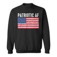 Patriotic Af American Flag Heart 4Th Of July Usa Pride Sweatshirt