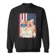 Patriotic Cat Meowica Af 4Th Of July Usa American Flag Sweatshirt