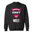 Personalisiertes Sweatshirt Beste Jenny der Welt in Schwarz, Unikat Design