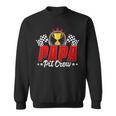 Pit Crew Papa Father Racing Car Family Birthday Party Men Sweatshirt