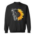 My Pitbull Is A Sunflower She's A Sunshine Hippie Sunflower Sweatshirt