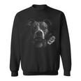 Plain Portrait Of Stafford Terrier And Rose Sweatshirt