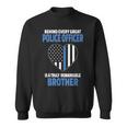 Police Officer Brother Cute Heart Flag Sweatshirt