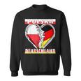 Polska Deutschland Herz Deutsch Polen Sweatshirt