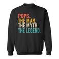 Pops Der Mann Der Mythos Die Legende Popsatertags-Vintage Sweatshirt