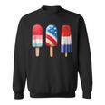 Popsicle Us American 4Th Of July Popsicle Red White & Blue Sweatshirt