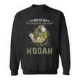 Power Of The Army Hooah Veteran Pride Military Sweatshirt