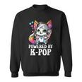 Powered By Kpop Items Bias Raccoon Merch K-Pop Merchandise Sweatshirt