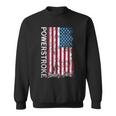 Powerstroke Burning Diesel American Flag Sweatshirt