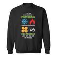 Professional Hvac Technician Hvac Heating Cooling Sweatshirt
