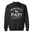 Promoted To Papi Again 2024 2Nd Pregnancy Announcement Daddy Sweatshirt