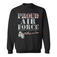 Proud Air Force Motherinlaw American Veteran Military Sweatshirt