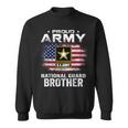 Proud Army National Guard Brother With American Flag Sweatshirt