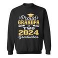 Proud Grandpa Of Two 2024 Graduate Class 2024 Graduation Sweatshirt