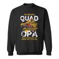 Quad Driving Grandpa Atv Opi Cool Grandad Quad Biker Sweatshirt